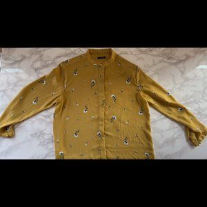 Cute Mustard Yellow Button Down